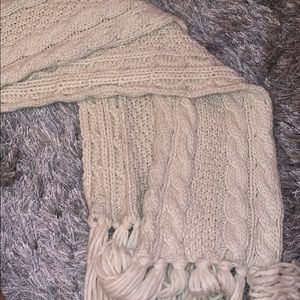 Cream Knitted Scarf